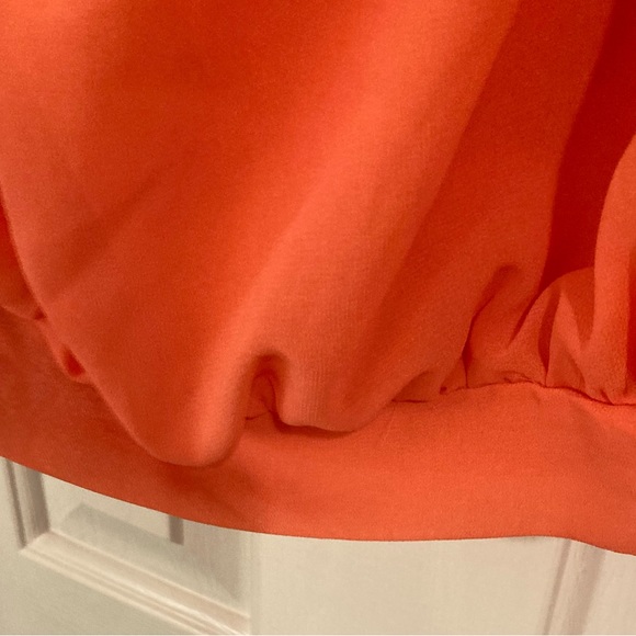 Artizan vibrant orange peasant top xl - Picture 3 of 6